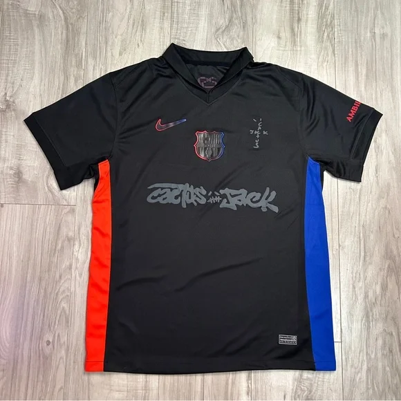 Nike FC Barcelona シャツ Lサイズ　トラビススコット Nike | Shirts | Fc Barcelona X Travis Scott Limited Edition